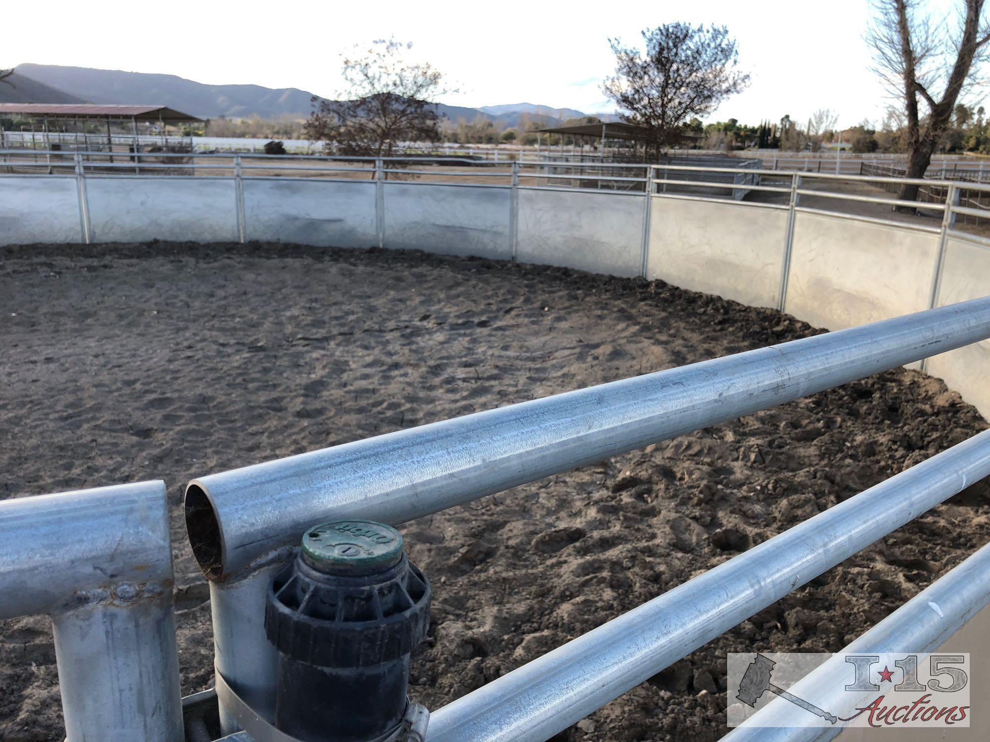 Solid panel Round pen 50 foot by 6 foot