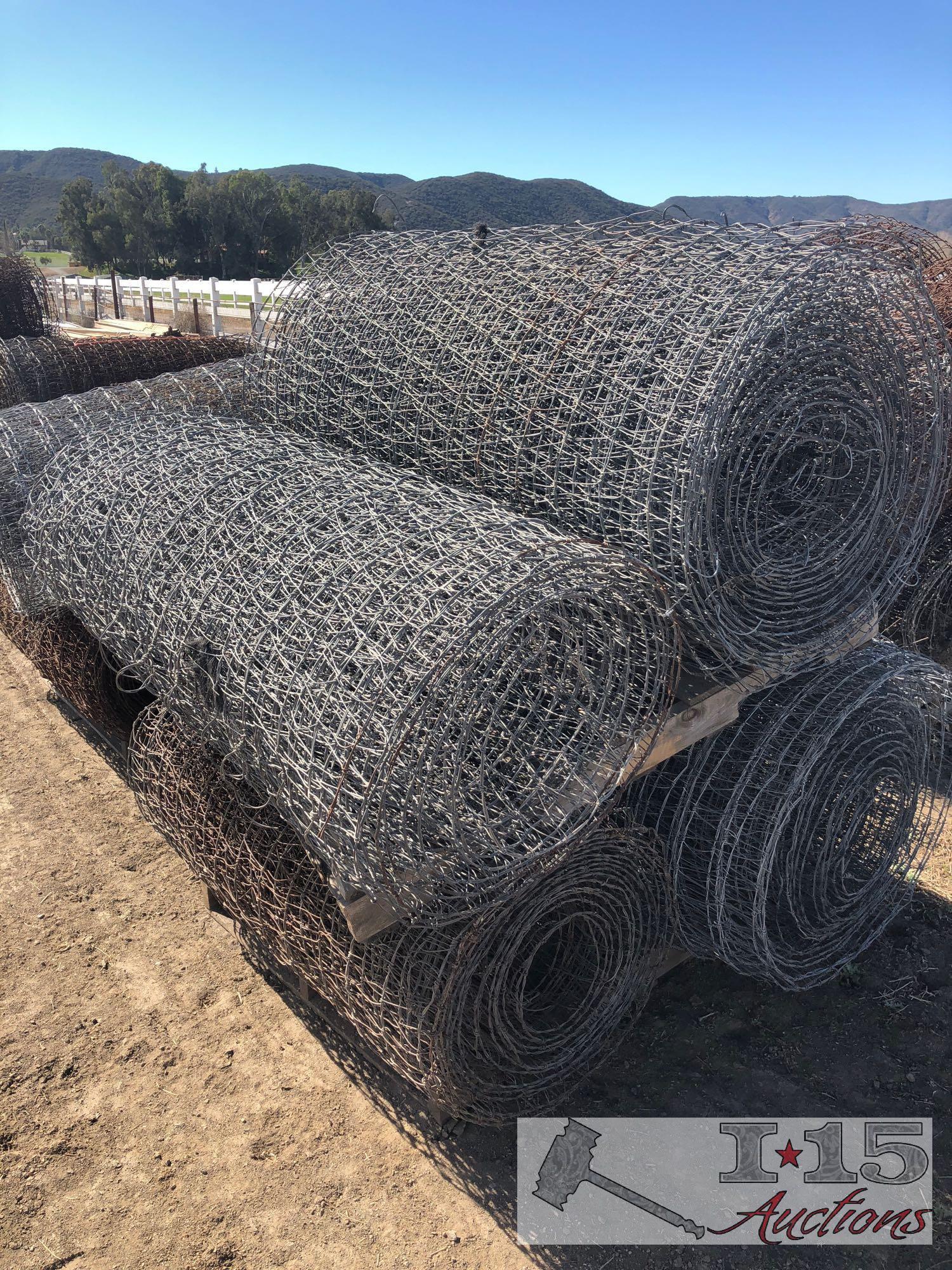 13 rolls of V mesh fencing and 4 rolls of fencing