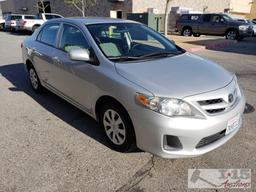 2012 Toyota Corolla LE Silver with Current Smog, ONLY 21,XXX MILES!!