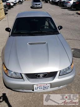 2000 Ford Mustang Silver with Current Smog, ONLY 42,XXX MILES!!