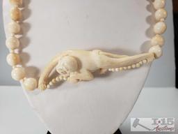 Necklace, Carved Bone