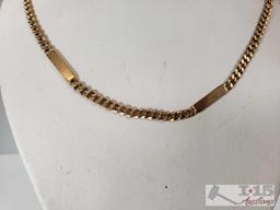 Gold Necklace Marked 14k Italy