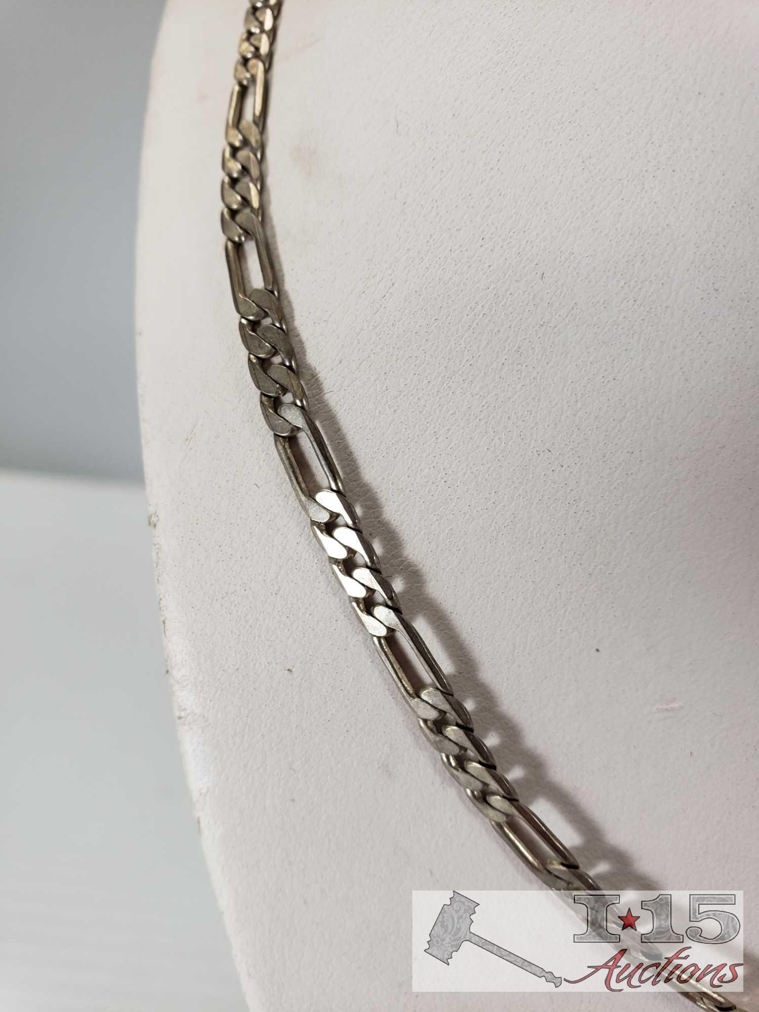 Sterling Silver Necklace Marked 925