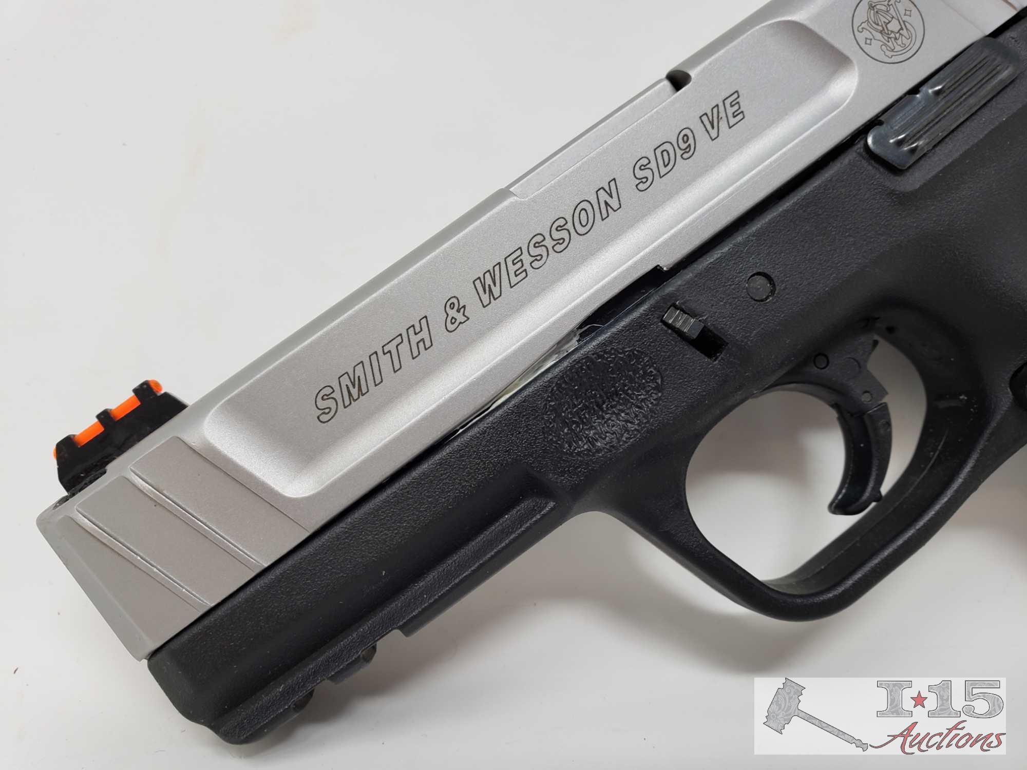 Smith & Wesson SD9VE 9mm with 2 Magazines