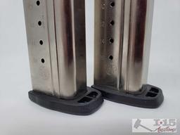 2 Smith & Wesson SD9VE 16 Round Magazines, Out of State or LEO