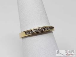 14K Gold Ring with Diamonds 2.3g