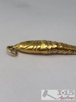 Gold Fish Pendant