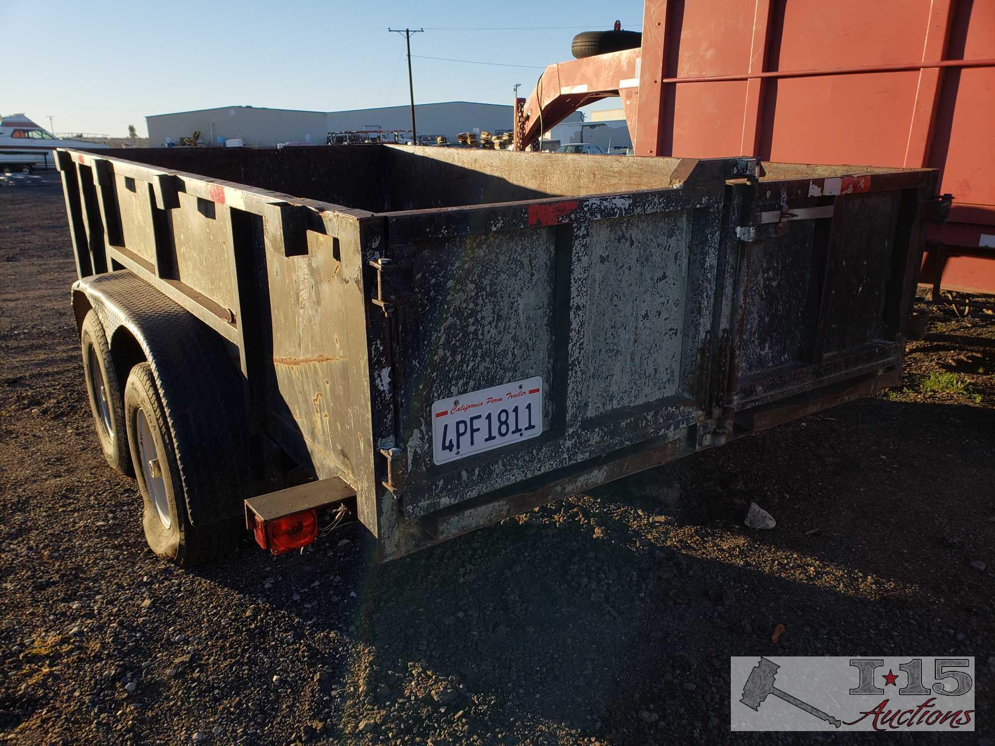 12' Dump Trailer. New Battery and Controller! See Video!
