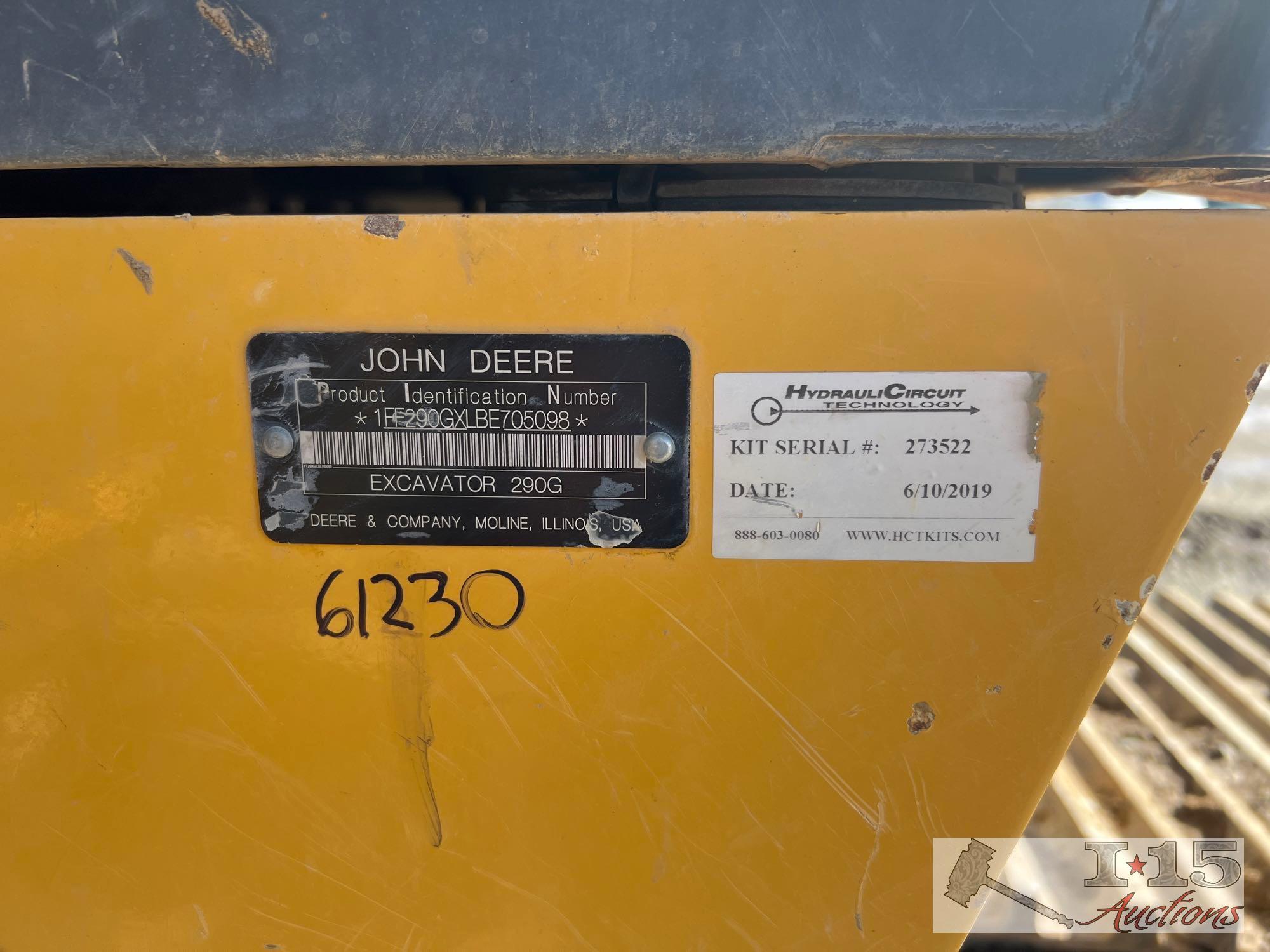 2011 John Deere 290G Excavator
