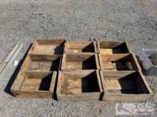 (9) Wooden Crates