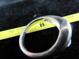 Gemstone Ring: Sterling Silver
