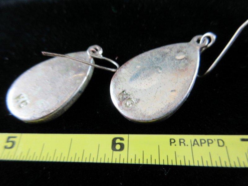 Earrings: Sterling Silver Abalone