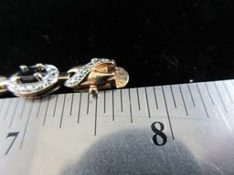Sapphire Gemstone Gold over .925 Silver