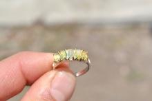 Opal Ring in Sterling Silver -- Size 6