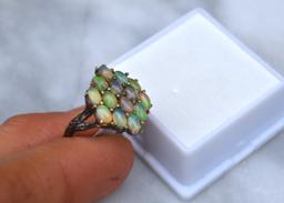 Opal Ring in Sterling Silver