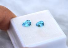 1.72 Carat Matched Pair of Topaz