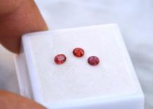0.69 Carat Matched Trio of Sapphires
