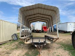 2 Axle Trailer with Canopy & Benches