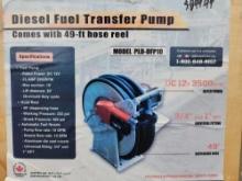 Paladin PLD-DFP10 Diesel Fuel Transfer Pump w/ 49ft. hose reel