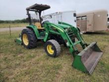 John Deere 4600 Loader Tractor w/ Rotary Mower Attachment