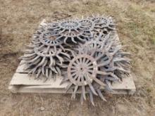 Rotary Hoe Wheel Cultivators on Pallet