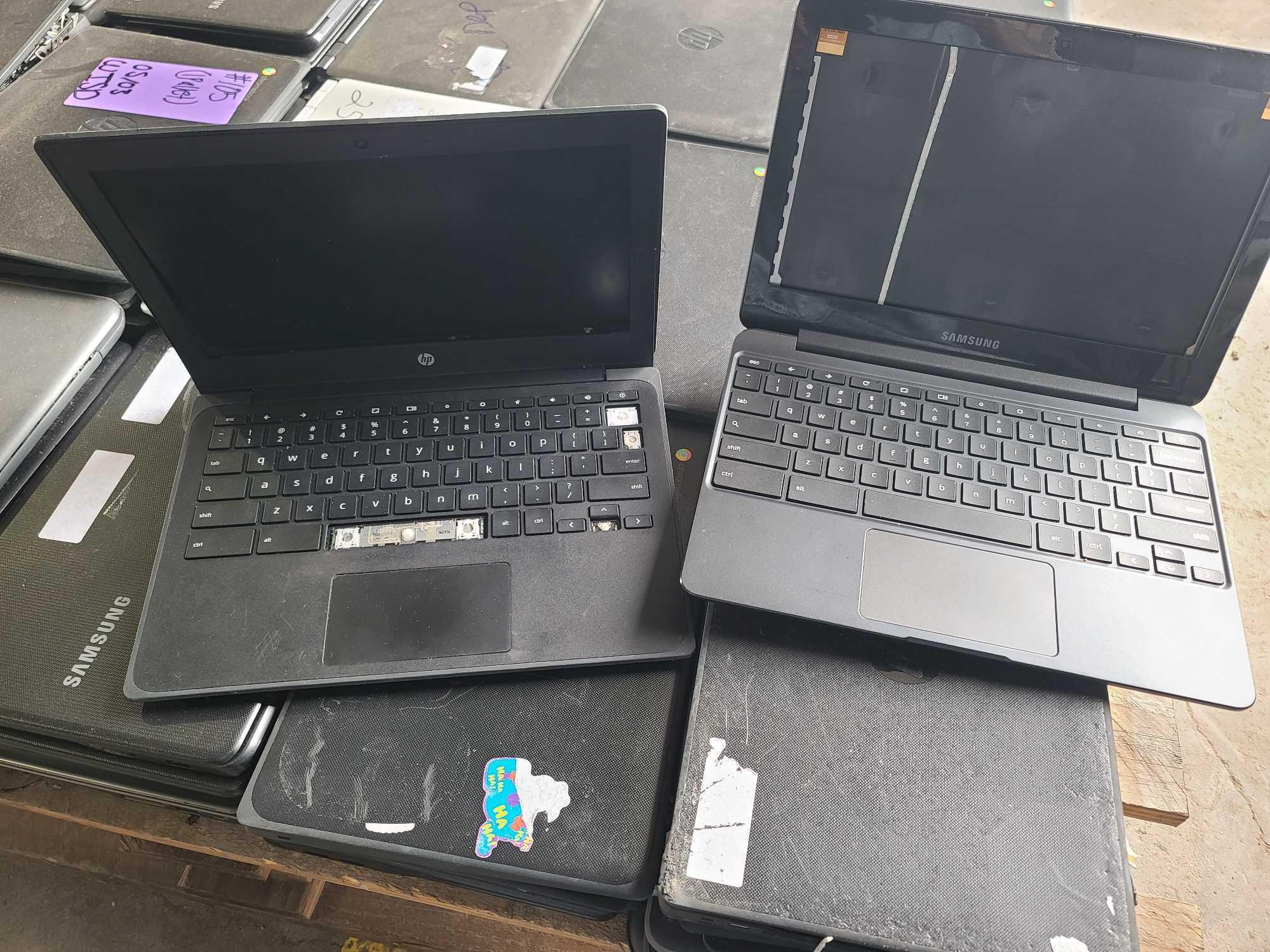 1 Pallet Consisting HP, Acer, & Samsung Laptops (Some are missing parts).