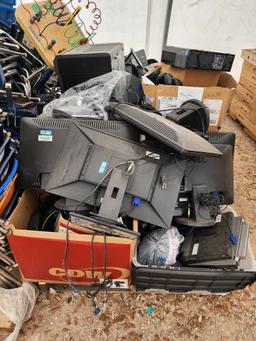 Sony Stereo System, Group of Dell Laptops, Group of Dell Monitors, (1) Oki Printer, Group of PC's