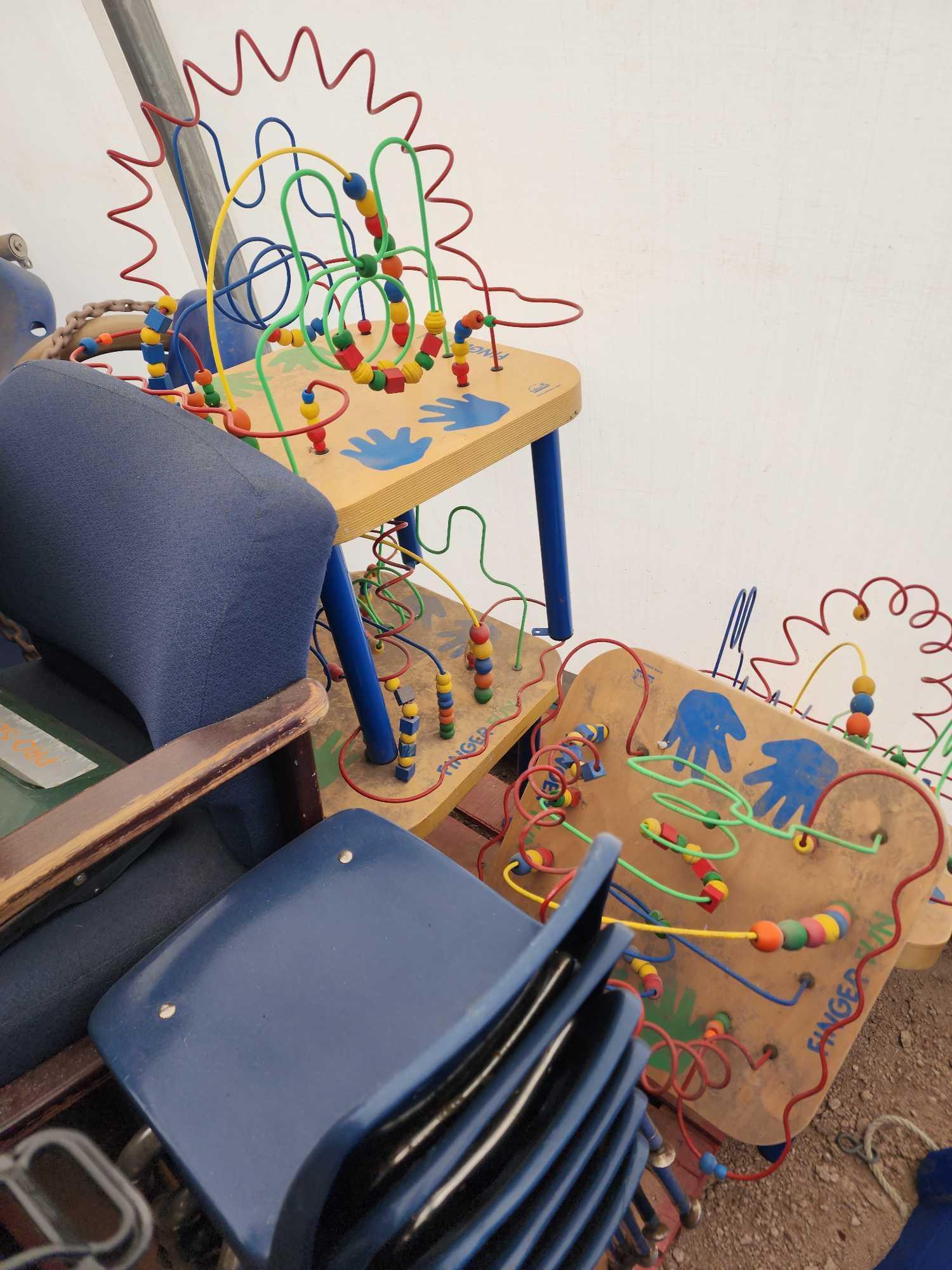 Group of Assorted Student Chairs, Group of Assorted Children Toys, Group of Outdoor Play Sets, Plus