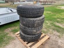 (4) Wrangler Tires Size 37x12.50R16.5LT
