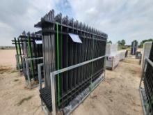 2024 Unused FENS Model FEN20 Galvanized Steel Fence, 20pcs. Fence Panels+21 Pcs. Posts w/Connectors