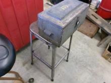 STOOL AND WOODEN TOOL BOX