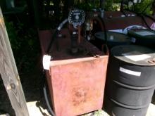 SQUARE FUEL TANK WITH MANUAL PUMP