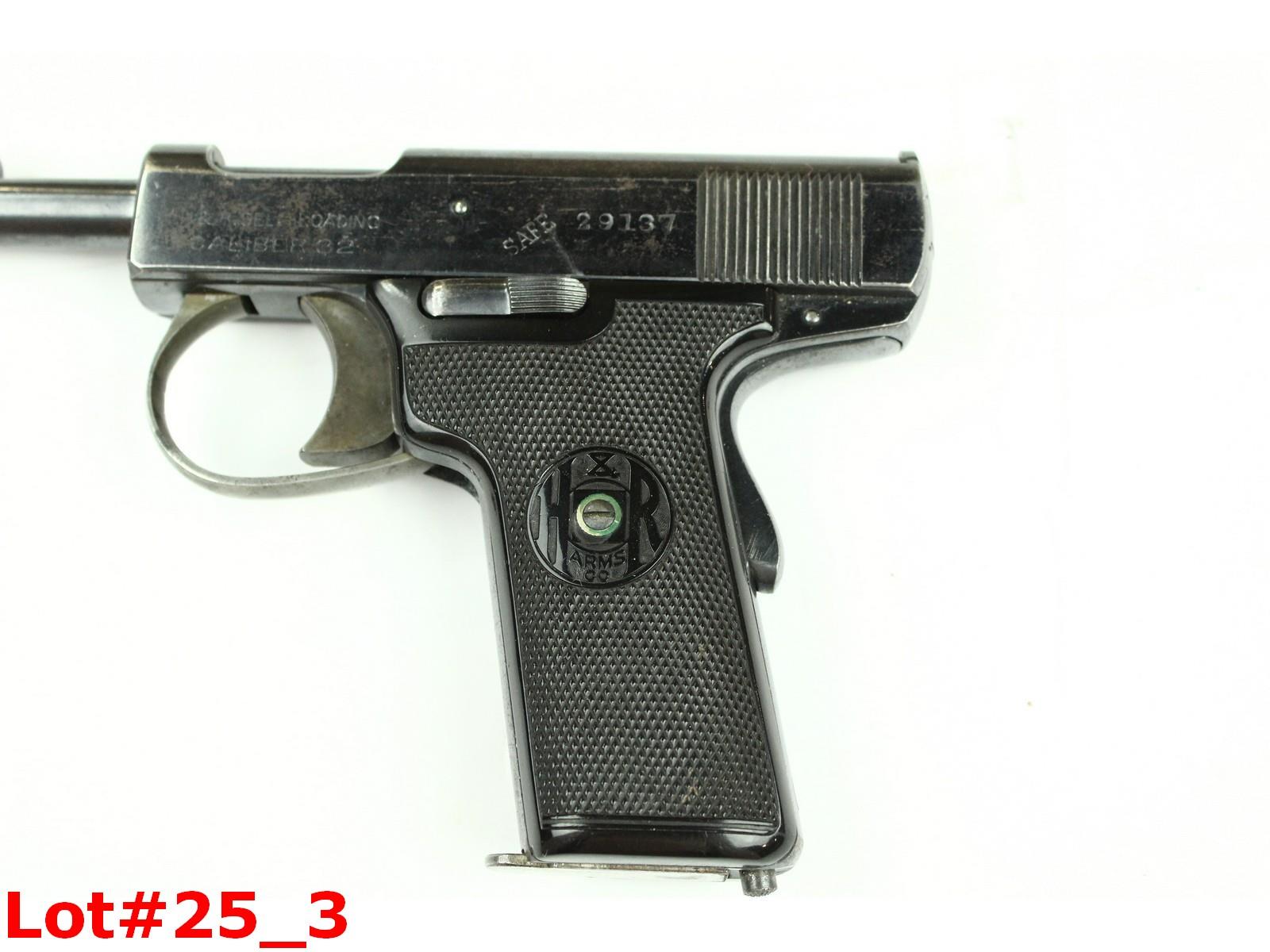 H&R Model 1907 Self Loading 32 Caliber Pistol