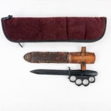 WWII US Everitt Knuckle Knife 2nd Model