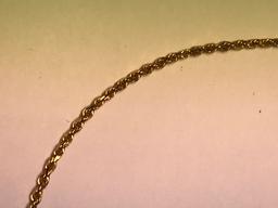 14K Gold 18" Rope Chain
