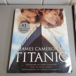 Titanic VHS Movie, Poster Book, and James Cameron’s Titanic Photo Book Copyright 1997