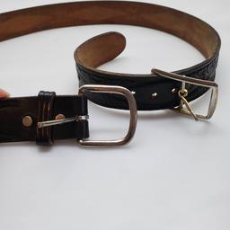 Men’s Leather Belt, Size 38 and Extra Buckle