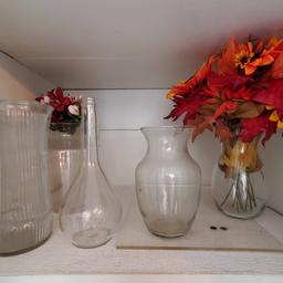 Pantry Lot of Vases, Divided Insulated Food Bag, and Cast Iron and Ceramic Trivet