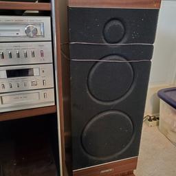 Vintage Sound Design Stereo, 8 Track, Cassette Tape, and Phono System - Tested and Works