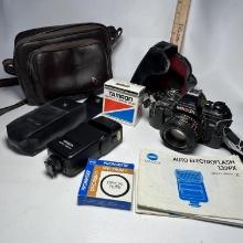 Minolta X-700 Camera with Many Accessories