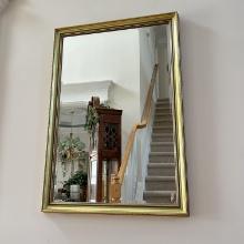 Large Rectangular Wall Mirror iin Gilt Frame