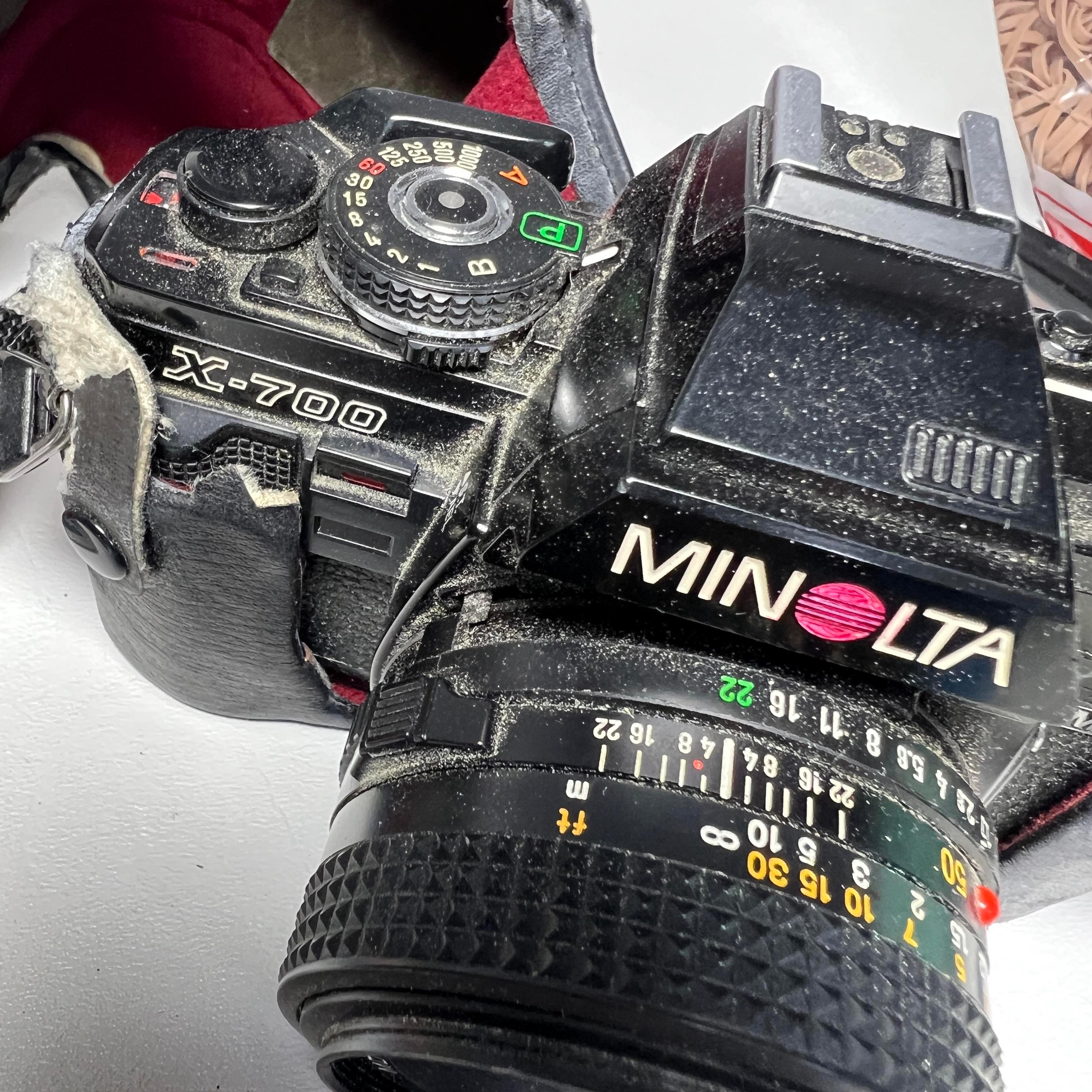 Minolta X-700 Camera with Many Accessories