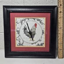 Mpressions Battery Operated Rooster Wall Clock