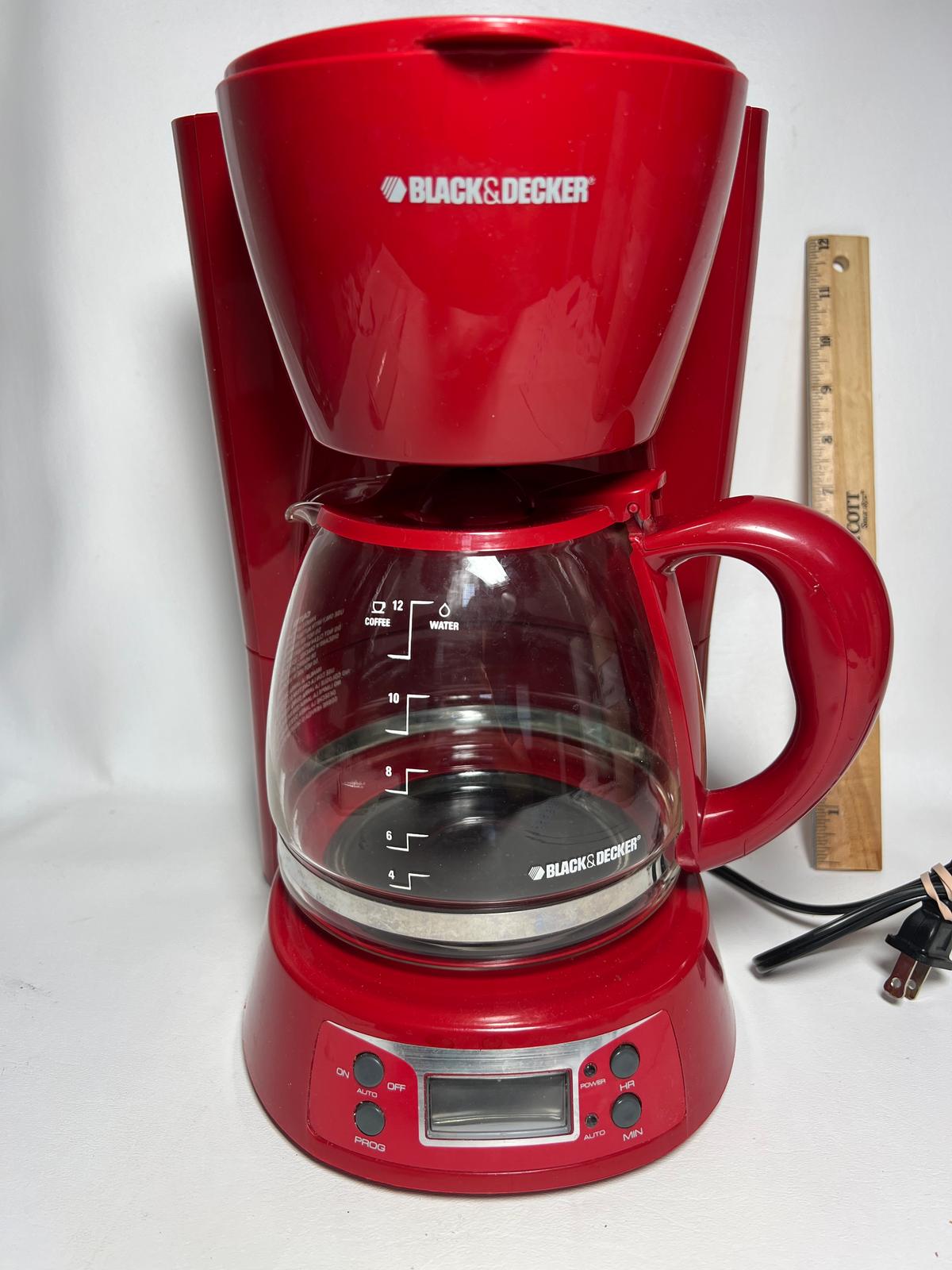 Black & Decker Red Coffee Maker