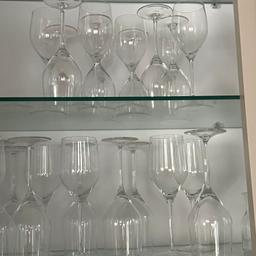 Cabinet Lot of Various Glassware & Misc Items
