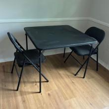 Card Table with 2 Folding Chairs