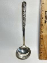 Vintage Serving Spoon with Sterling Silver Handle