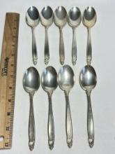 7 piece Lunt Sterling Silver Teaspoon Lot