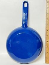 NEW Cousances Blue Enamel Cast Iron Frying Pan Made in France