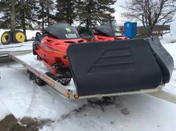 Aluminum Sled Bed 4-place snowmobile trailer
